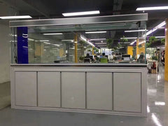 Tempered Glass Aquarium 400 Gallon Fish Tank Complete Set White Silver