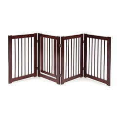 Indoor Freestanding Walk Through Wood Pet Gate