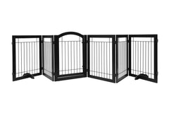 Dog gate with Door Walk Through, Freestanding Wire