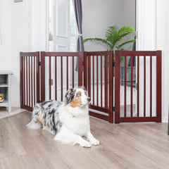 Indoor Freestanding Walk Through Wood Pet Gate