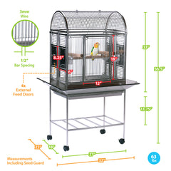 Folding Stainless Steel Bird Cage