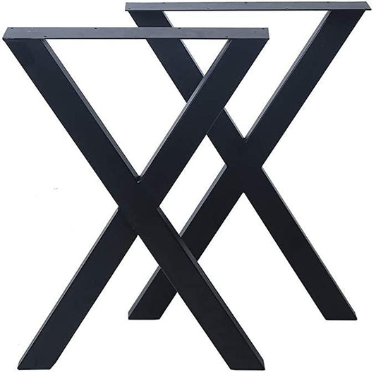 [28 x 24 in - TL2] Industrial Metal Table Legs, Metal Legs for Table