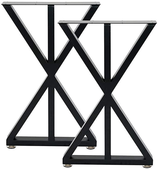 [28 x 17.7 in - TL3] Industrial Metal Table Legs, Metal Legs for Table
